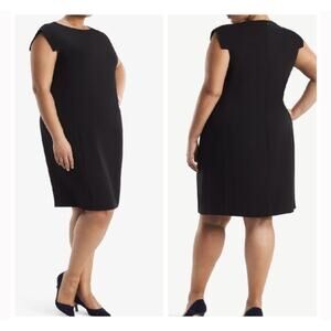 M.M. Lafleur The Sarah 7.0 Dress in Black Size +1 Career Plus Classic